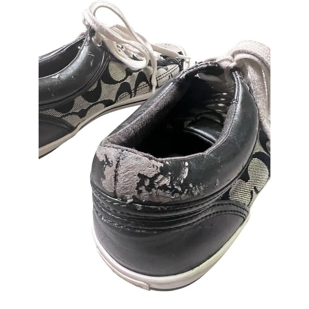 Coach New York Francesca Women Signature C Logo Lace Up Shoes Size 8.5B EU 38.5 - Image 9
