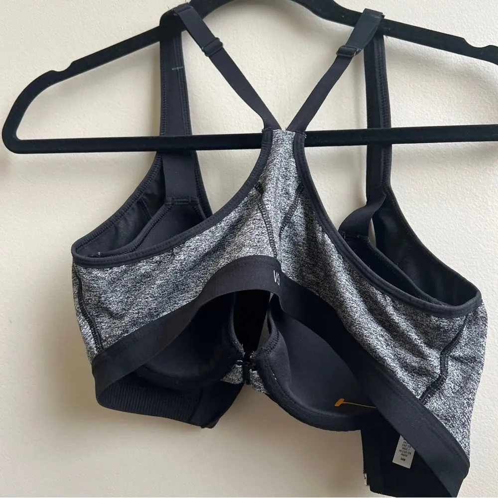 Victoria’s Secret Sport Zip Front Supportive Sports Bra Gray VSX Size 34B - Image 2