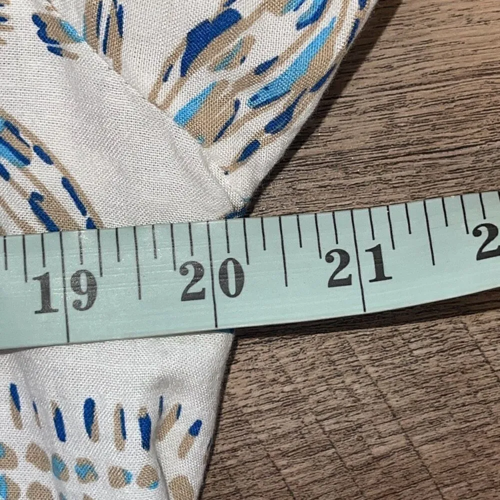 Sonoma Women's Raglan Half Sleeve Tropical Floral Tiered Dress Multicolor Medium - Image 10