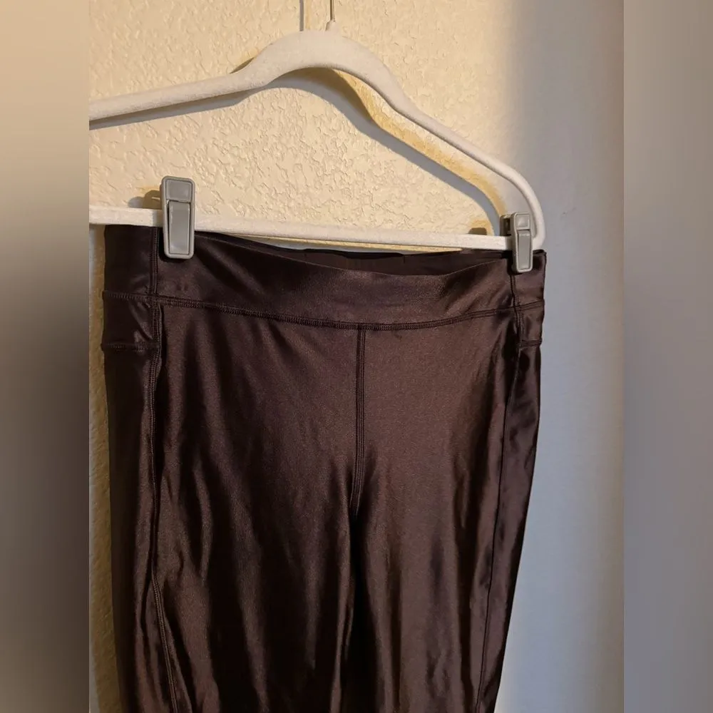 LULULEMON Satin Shine HR Leggings 25” Sz 10 in Espresso Brown‎ - Image 4
