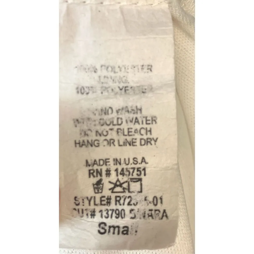 Peach Love Women's Sleeveless Snakeskin V-Neck Blouson Midi Dress Beige Small - Image 6