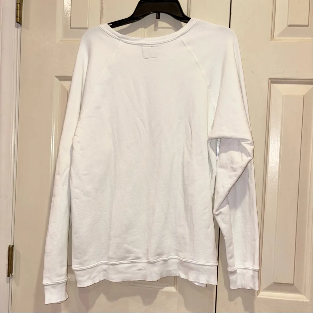 Original Retro Brand Free People Oversized Harvard Sweatshirt Cream size XS‎ - Image 3