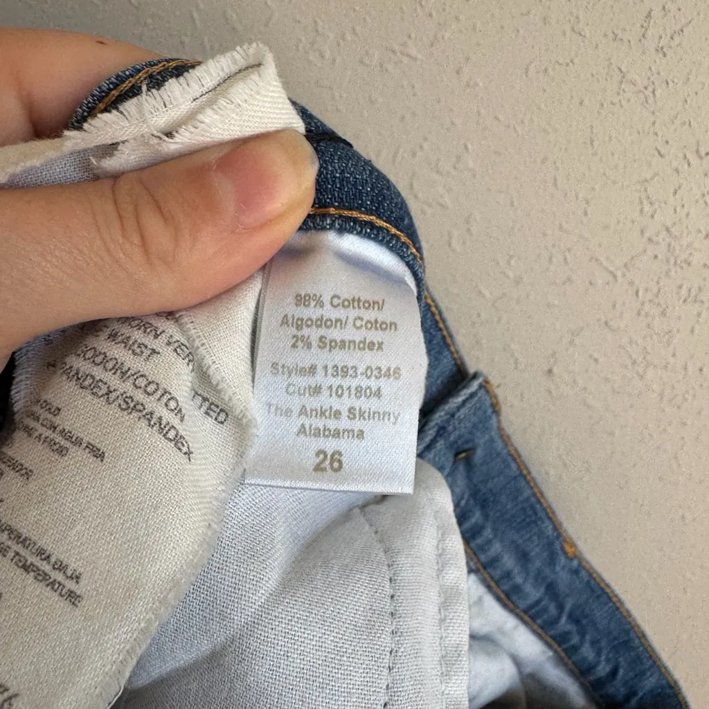 Current Elliot Alabama Ankle Skinny Mid Wash Blue Denim Jeans Womens 26 Casual - Image 6