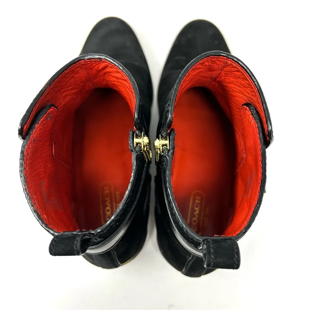 COACH Leoda Suede, Leather ankle booties, size 8 - Image 8