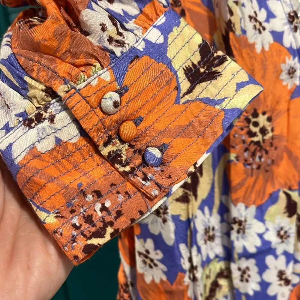 Free People NEW Sugar Crush Dress in Cobalt Combo - XS - Image 7