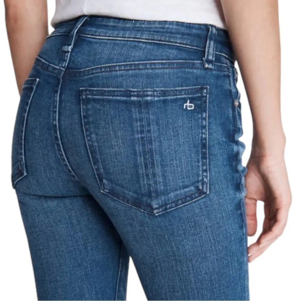 Rag & Bone Size 24 Cate Mid-Rise Skinny Topaz Medium Blue Slim Fit Ankle Jeans - Image 7