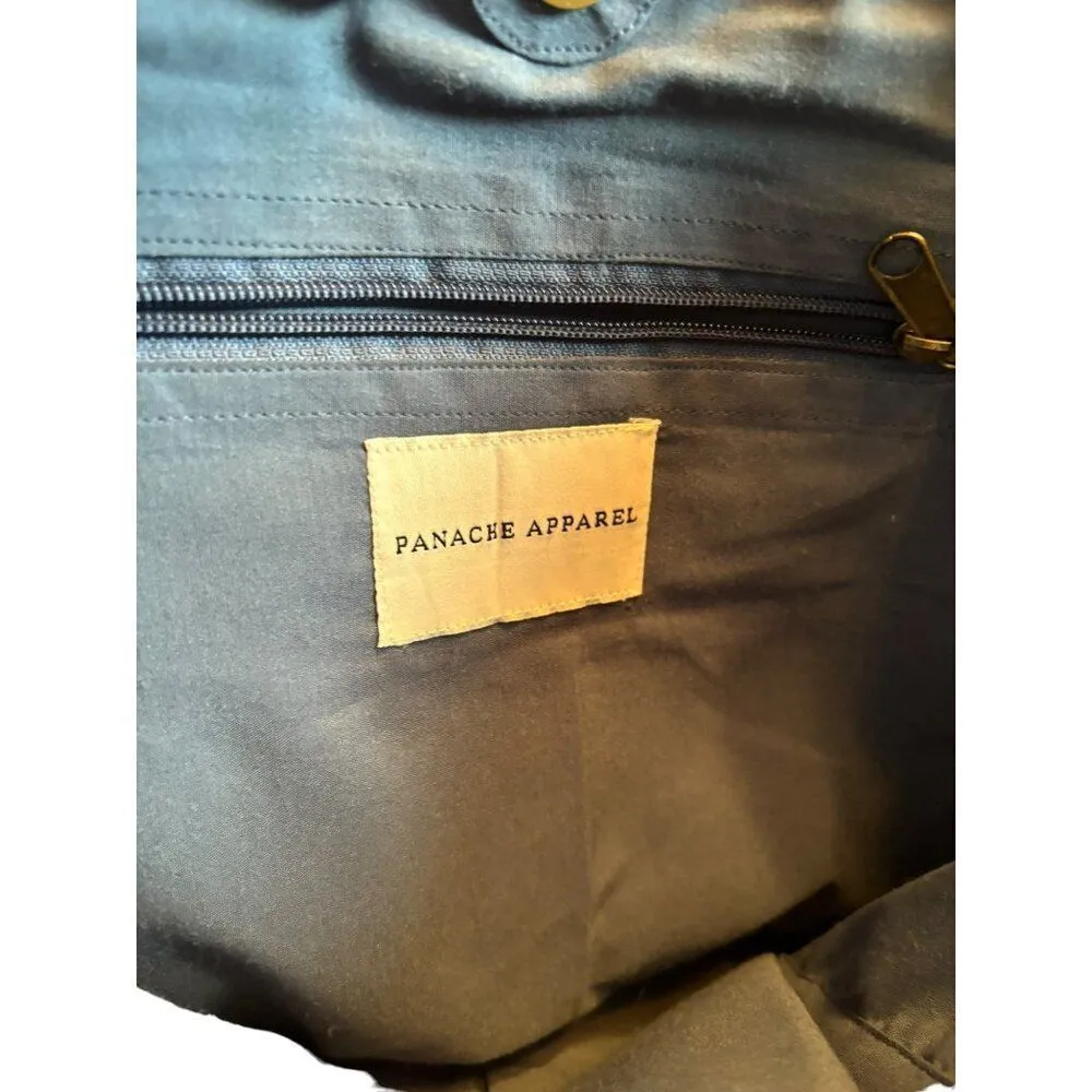 Panache Apparel cHANTEL Knitted Tote Bag 15" x 12" Blue & Gray Cotton & Polyeste - Image 6