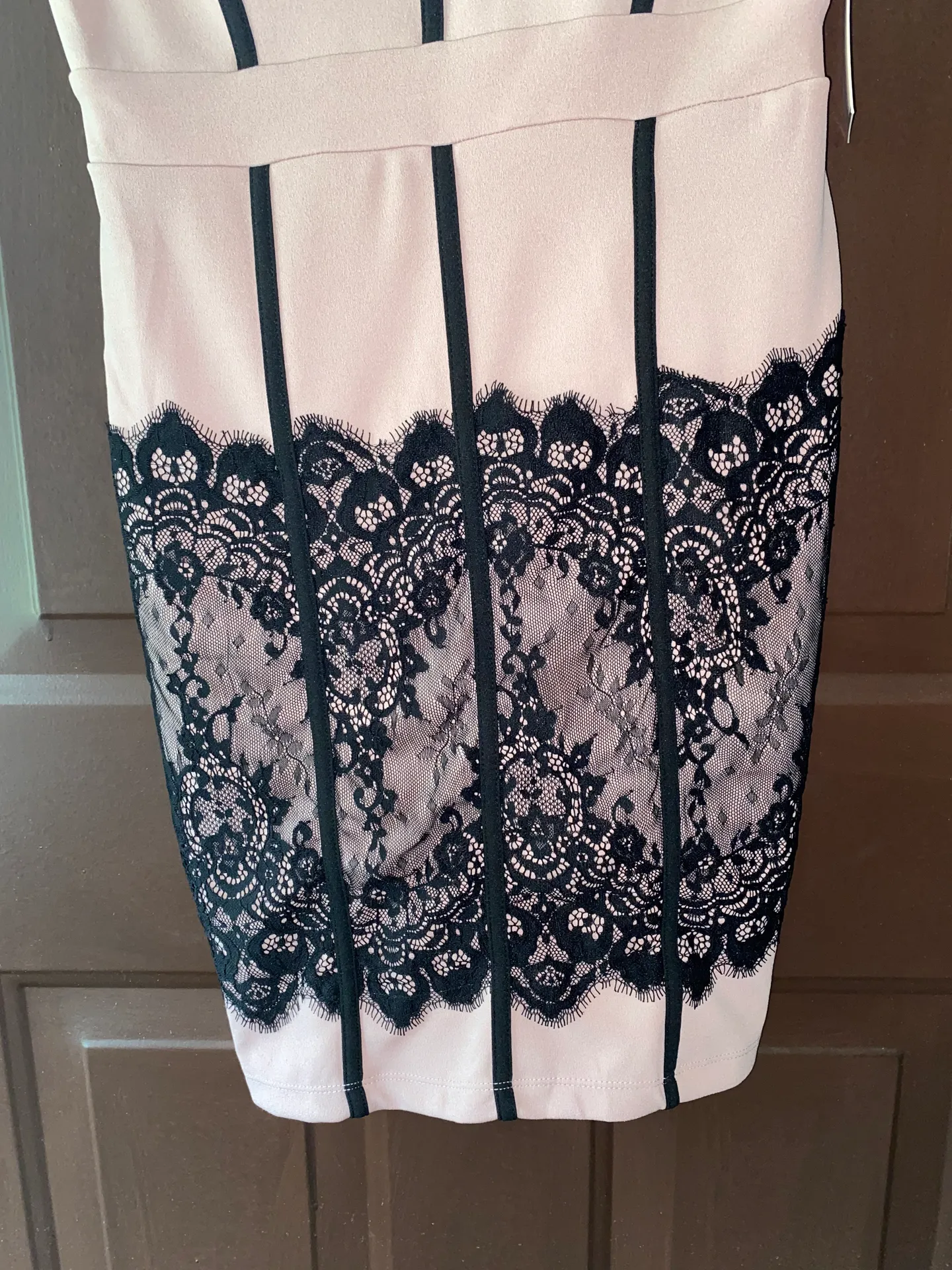 Micro Fiber Trim lace Mini Dress Multiple Size L - Image 4