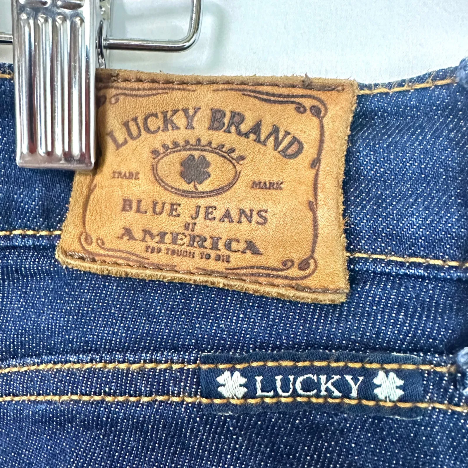 LUCKY BRAND Vintage Sofia Boot Ankle Jeans Blue Denim Bootcut Women's 4/27 Y2K - Image 6