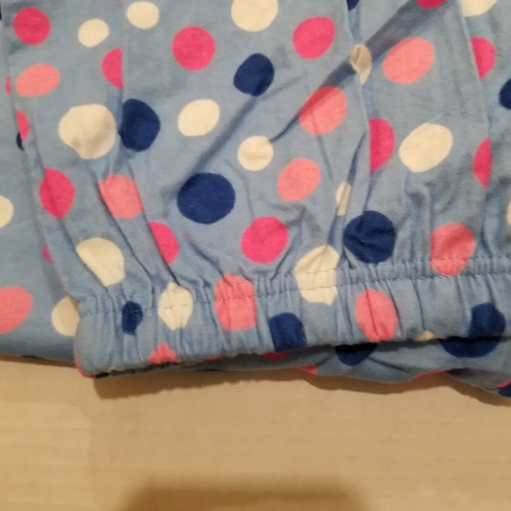 Meg and Lilly Polka Dot Pajama Pants Pink Blue - Image 5