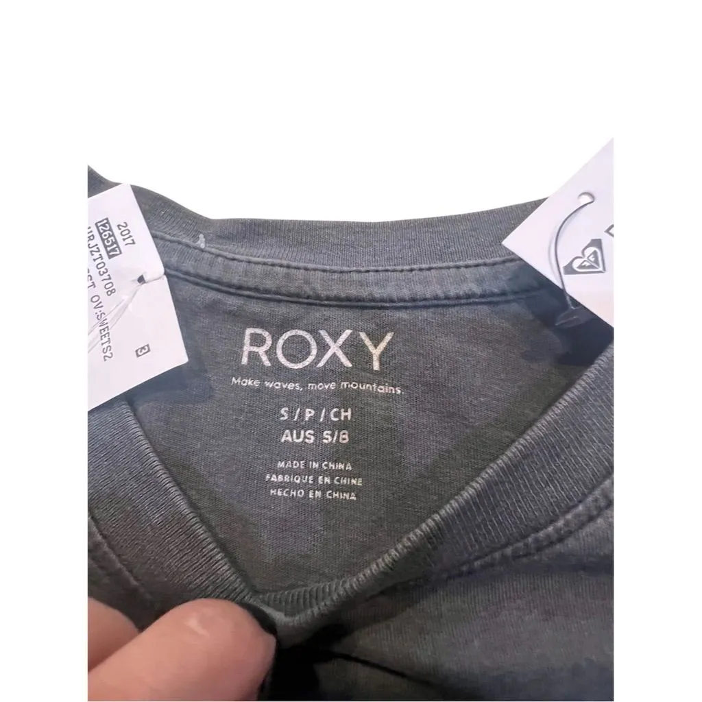 Roxy Women's Black Sweet Sunshine T-Shirt Size S Casual Summer Top - Image 3