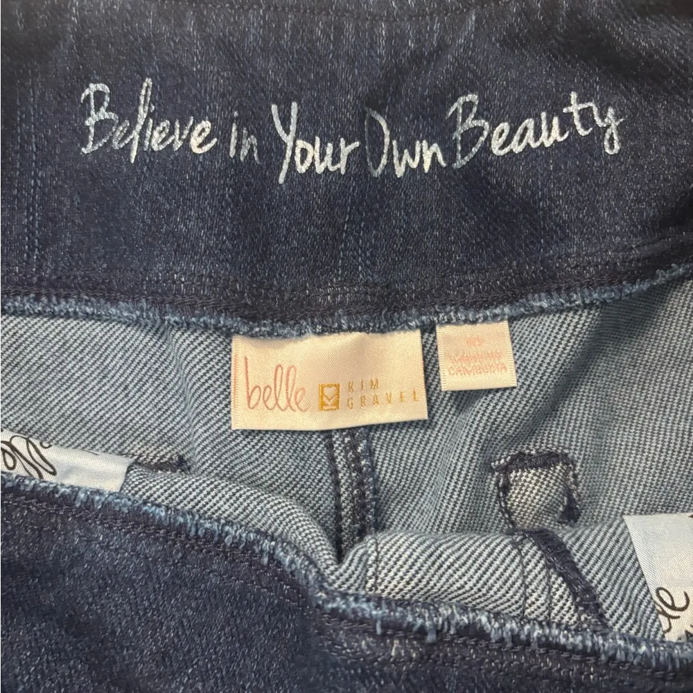 Belle by Kim Gravel Blue Jean Shorts Classic Cut Size 10 - Image 6