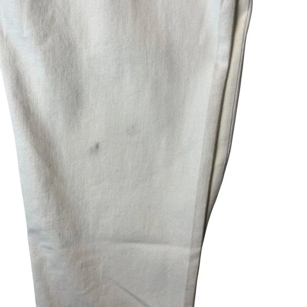 Joe's Women's 31 Jeans High Rise Straight 26" Crop‎ Pants White Coastal Casual - Image 5