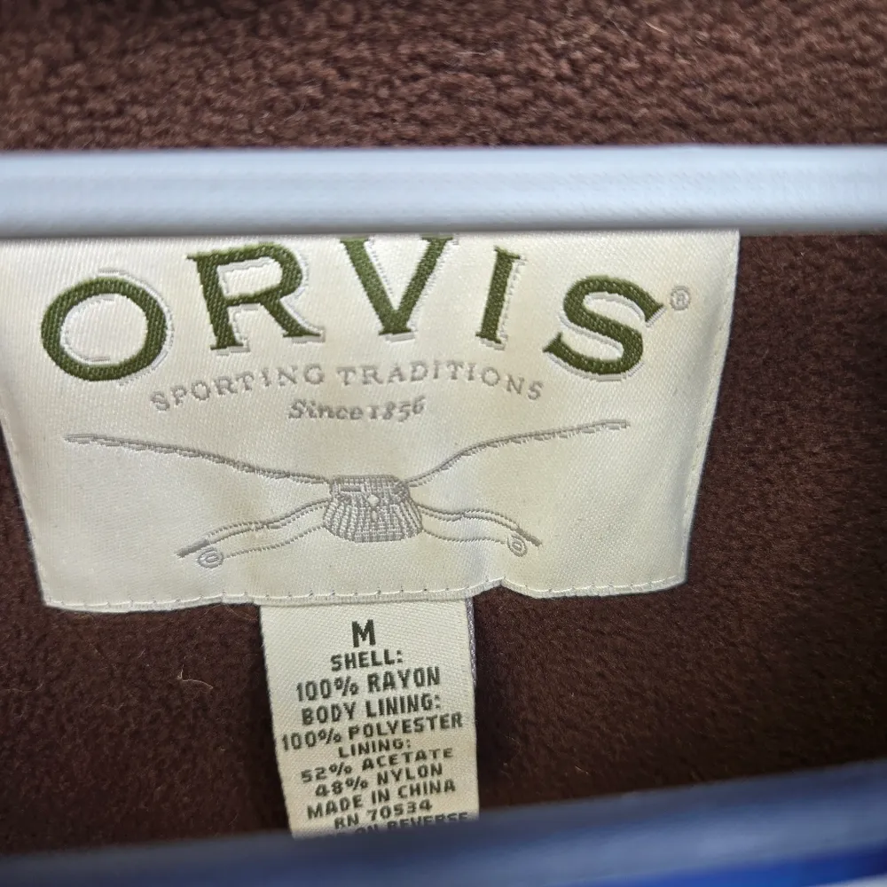 Vintage Orvis Barn Jacket Women's Sz M Plaid Quilted Flannel Lined - Image 6