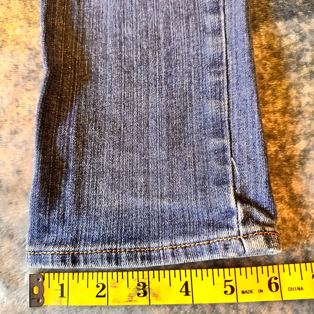 BKE Stella Super Skinny Jeans Distressed Ripped Blue Wash Women's Size 27 - Image 13