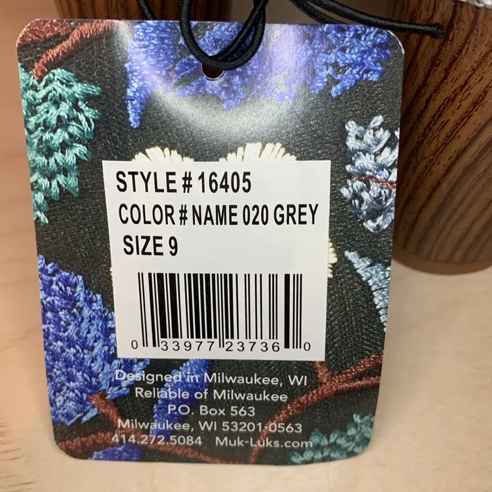 NEW MUK LUKS Womens Gray Brown Slingback Heels Sandals Shoes Size 9 - Image 5