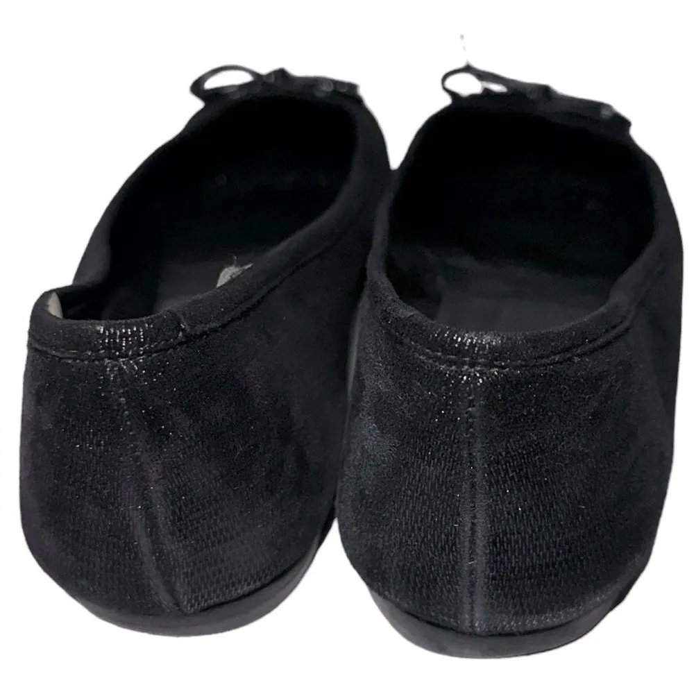 Delman New York Women’s Size 7 Black Metallic Patent Toe Brook Ballet Flats - Image 6