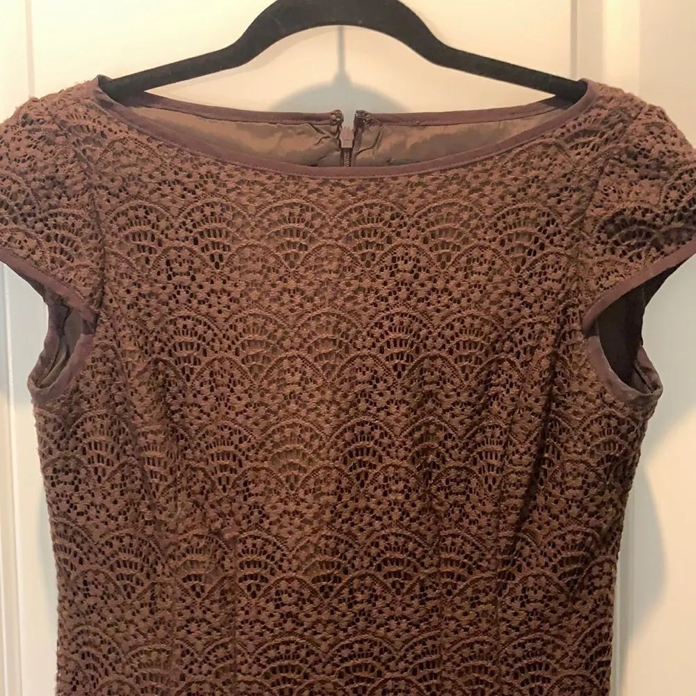 Nanette Lepore brown lace dress - Image 2