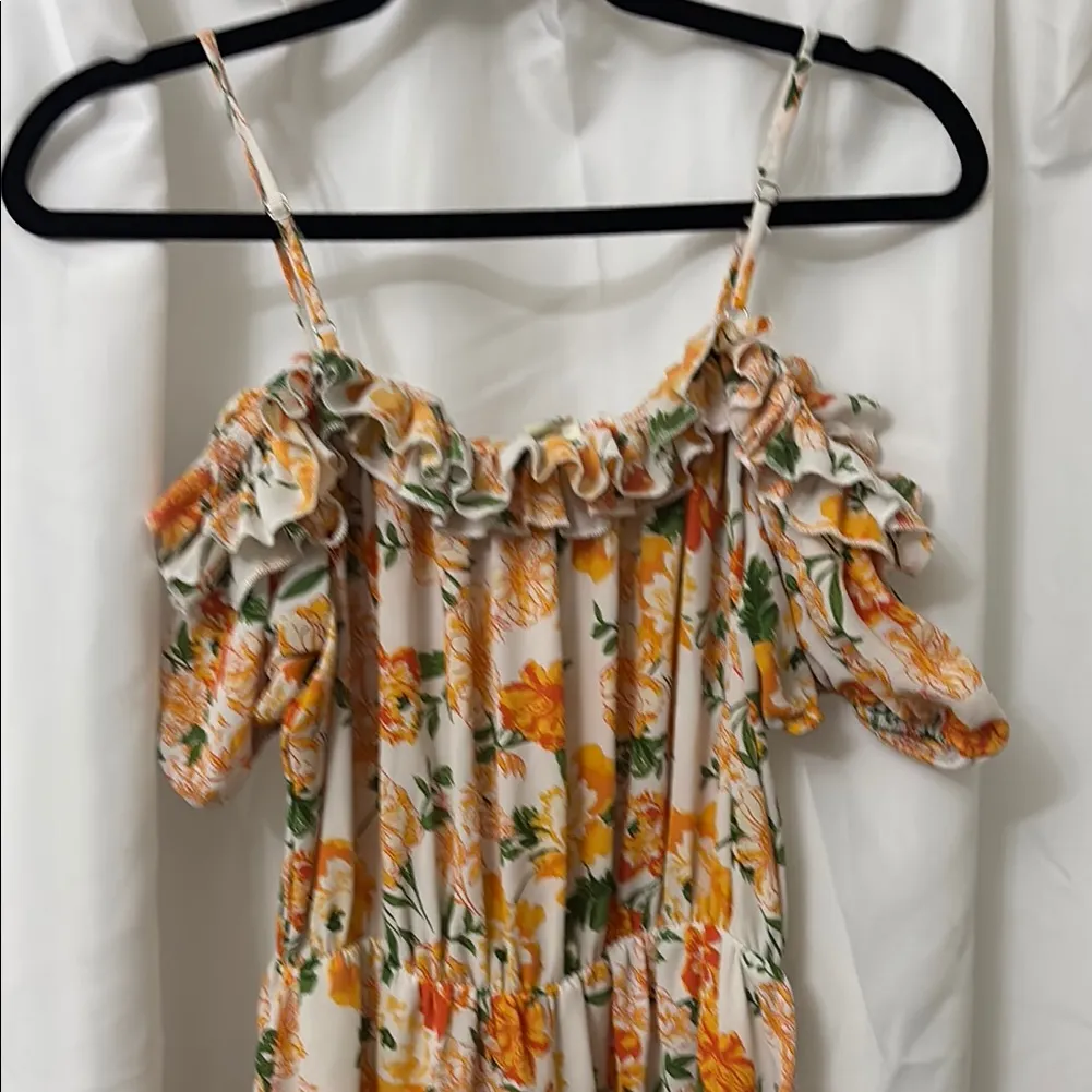 Jessica Simpson Floral Off-Shoulder Ruffle Top - Image 6