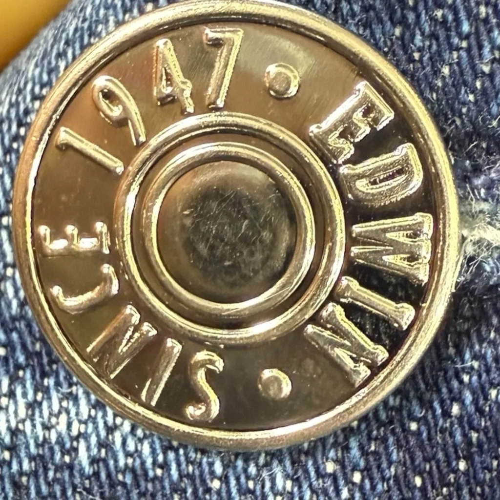 EDWIN Jeans Bree in Deja Blue Wash Size 29 Stretch Denim Made In USA - Image 6