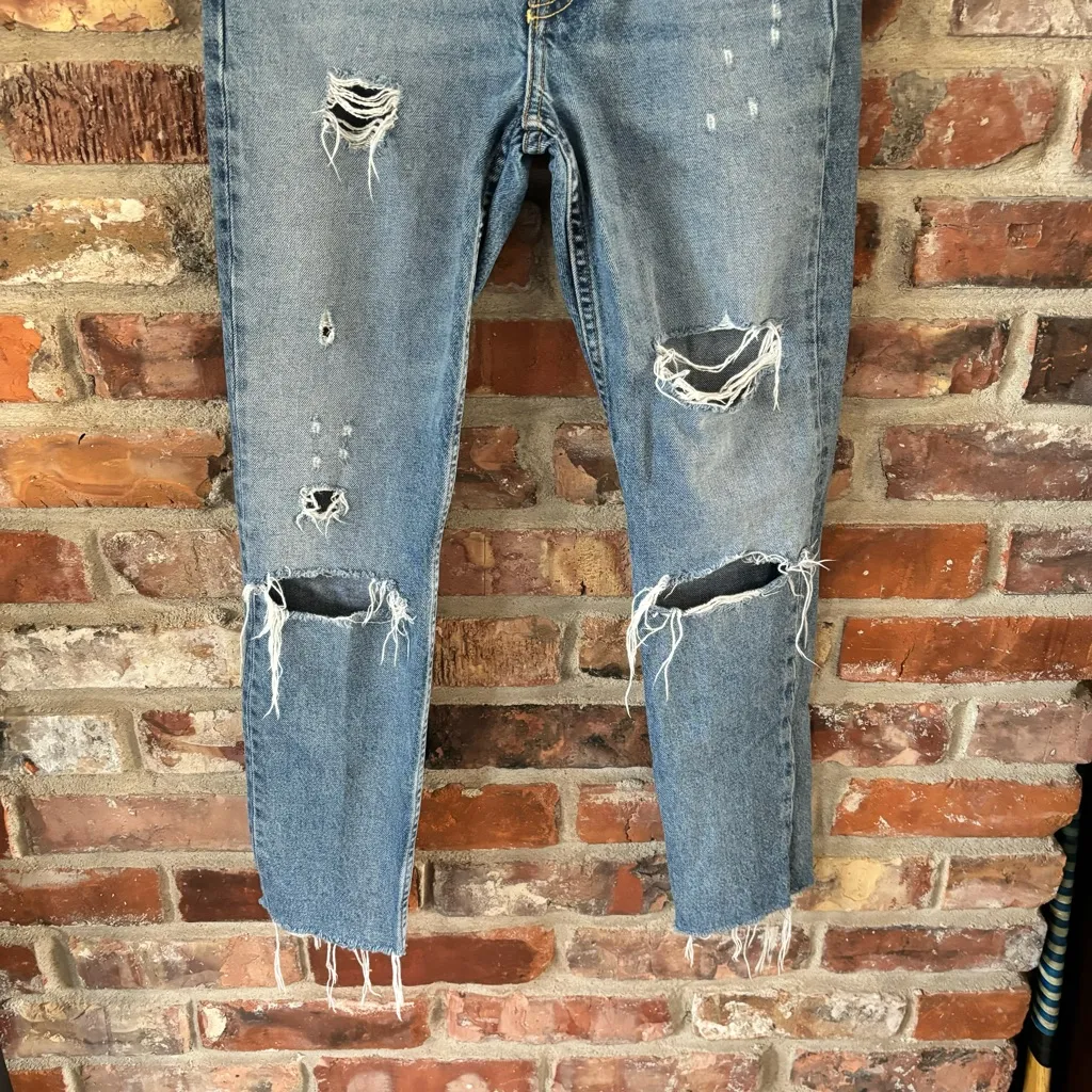 GRLFRND Karolina Distressed Skinny Jeans, 24 - Image 4