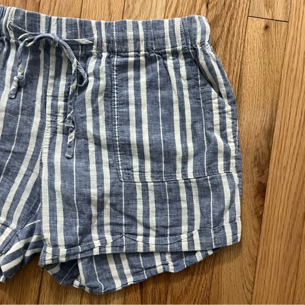 Just Living Linen Cotton Pullon Shorts Size Small - Image 4