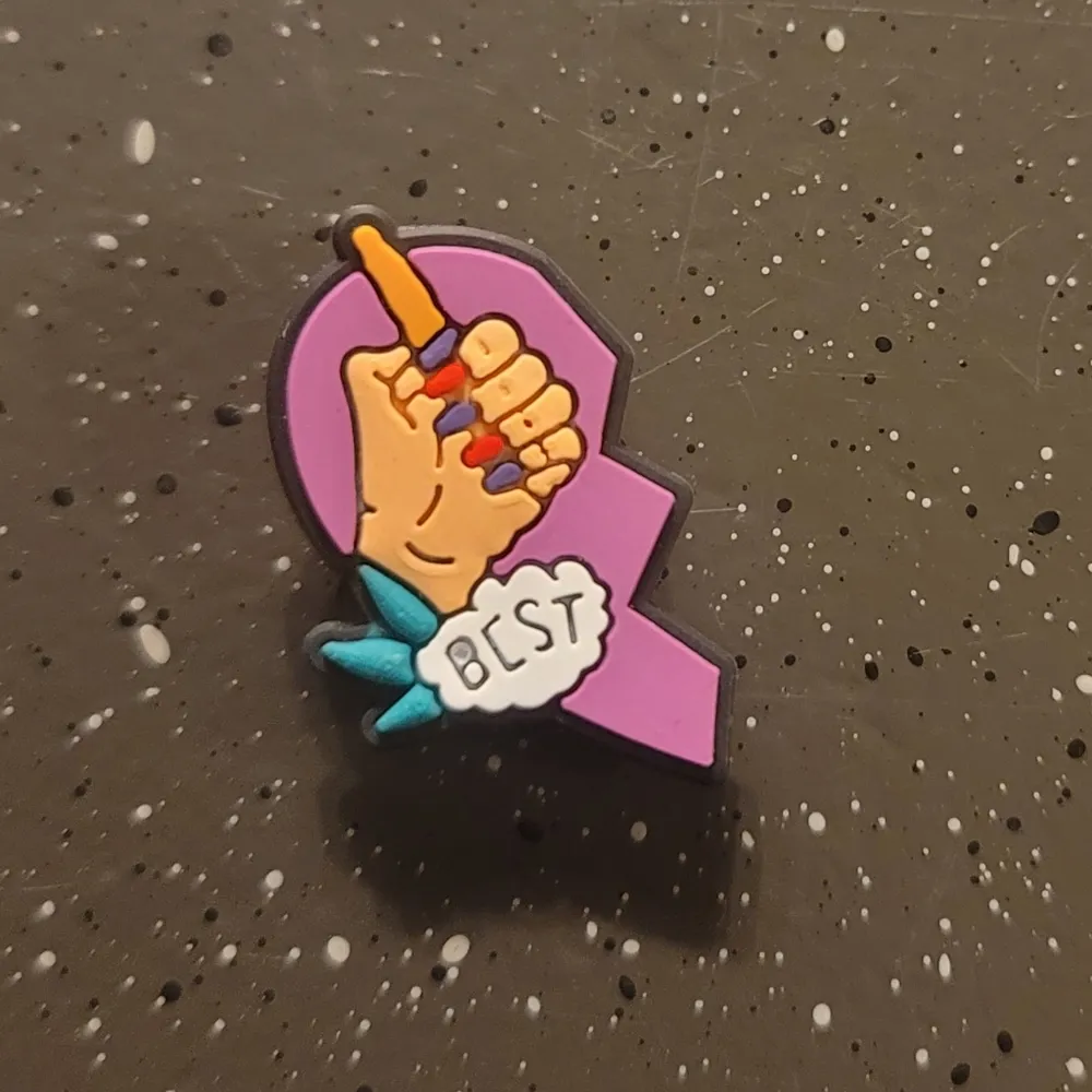 NEW! Best Buds Broken Heart 2pc Weed Croc Charm - Image 2