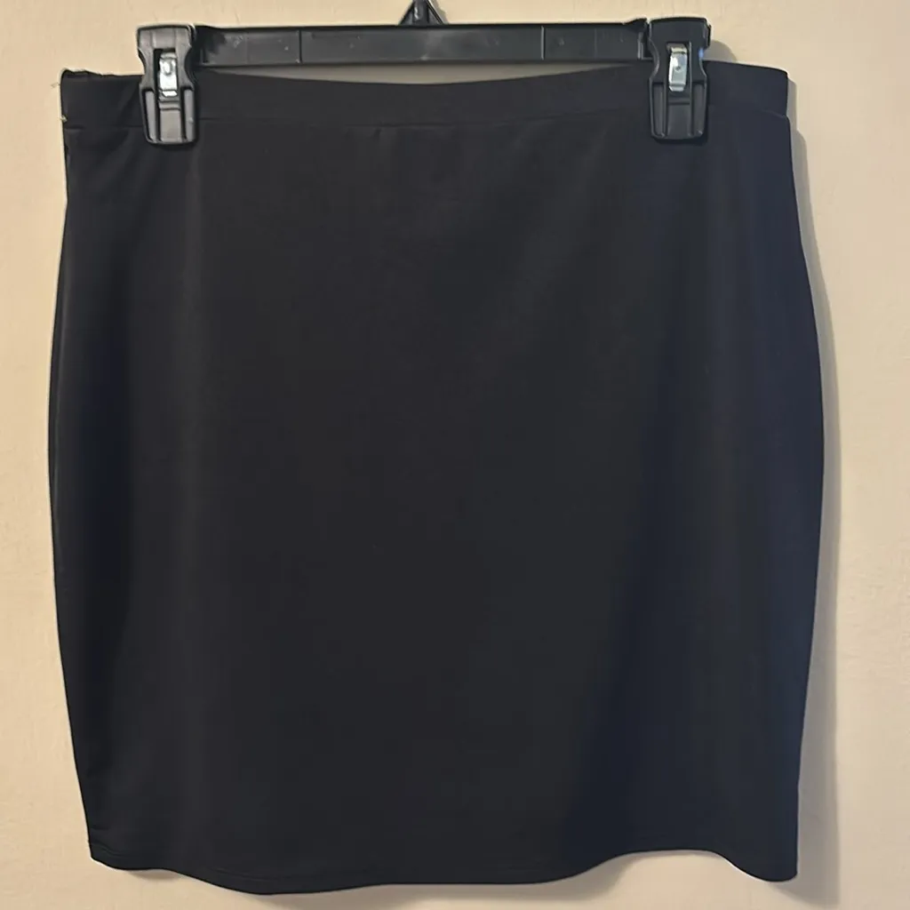 Express Black Ruched Pencil Skirt Mini - Image 2
