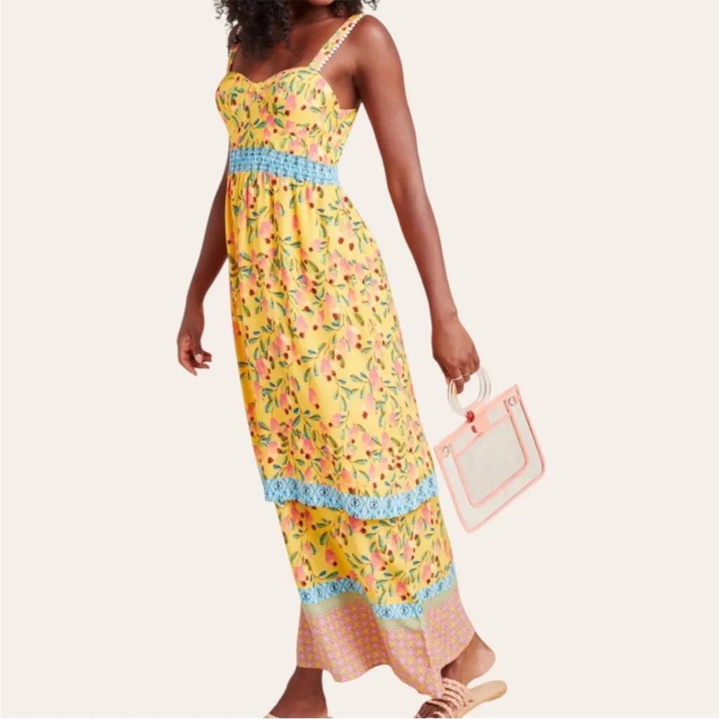NWT Anthropologie Farm Rio Anjou Maxi
Dress Size 2 Petite Retail $240.00 - Image 2