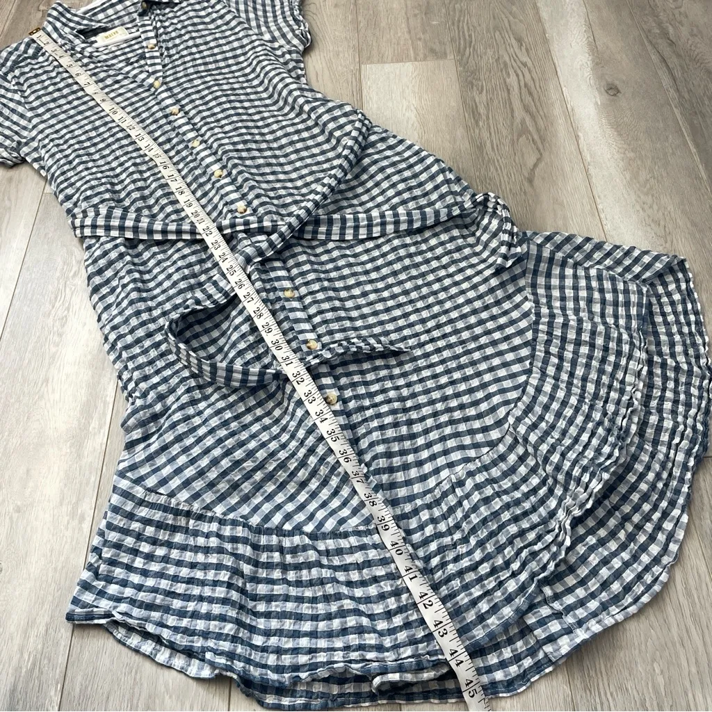 Maeve Gingham Dress midi shirt finley womens Blue White (xsmall) contemporary - Image 6