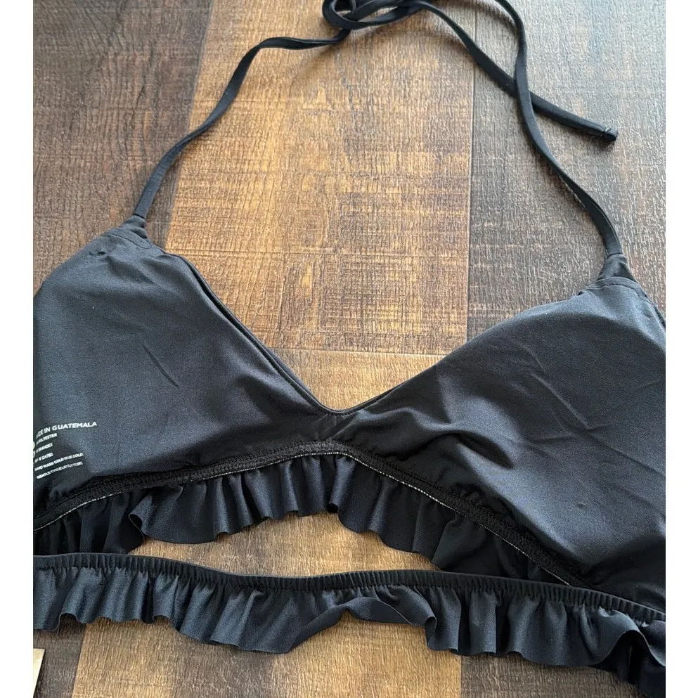NWT Albion Fit Black Triangle Bikini Top Size Large - Image 3