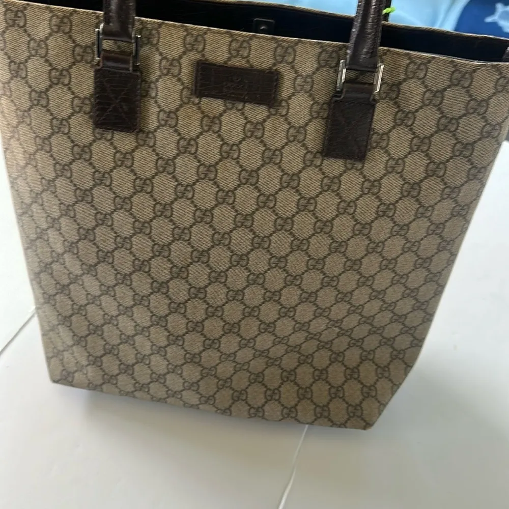 Gucci Beige and Brown Tote Bag - Image 11