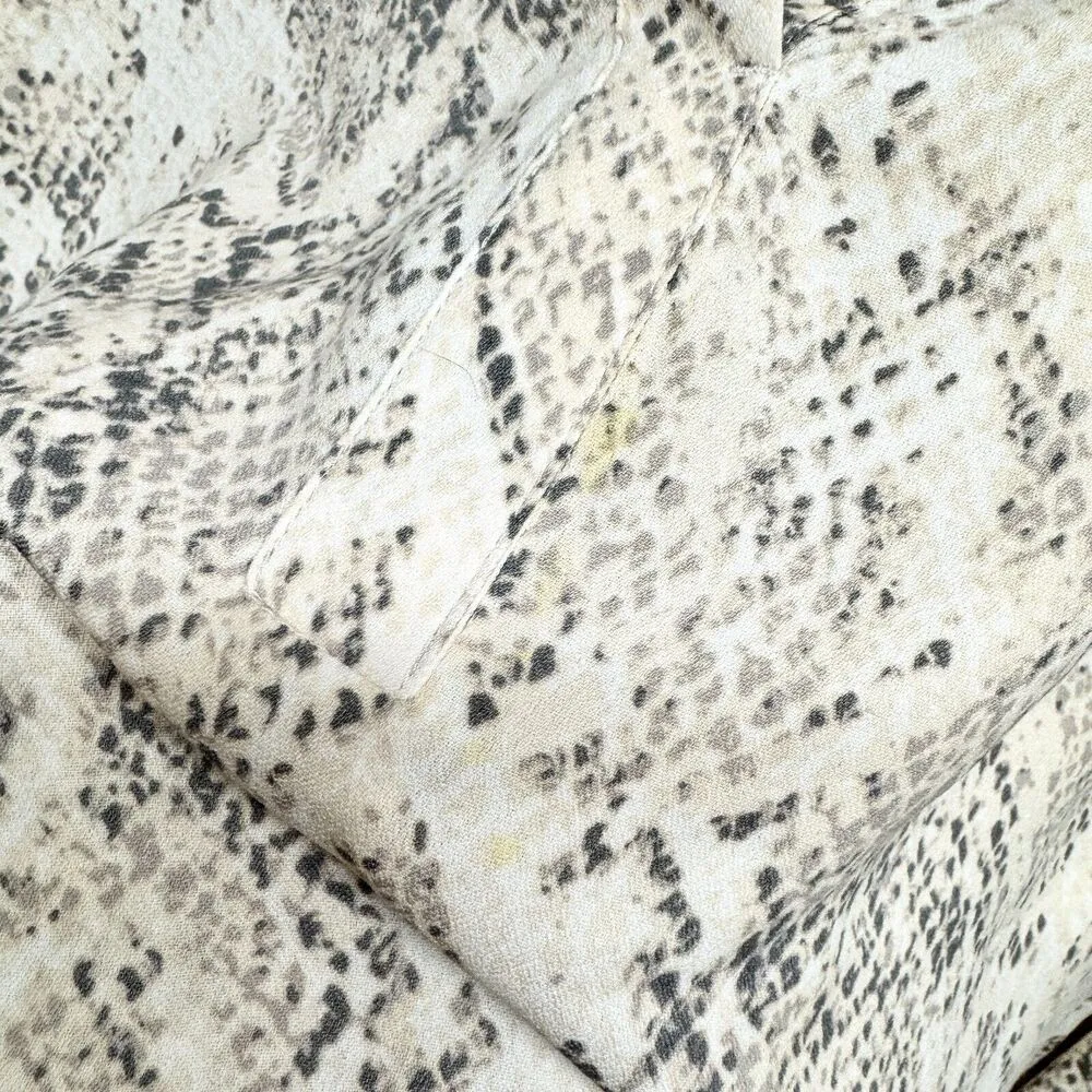 Ava & Viv Blouse Women 4X Marble Flowy Snakeskin Wide Neck Deep V Neck Polyester - Image 2