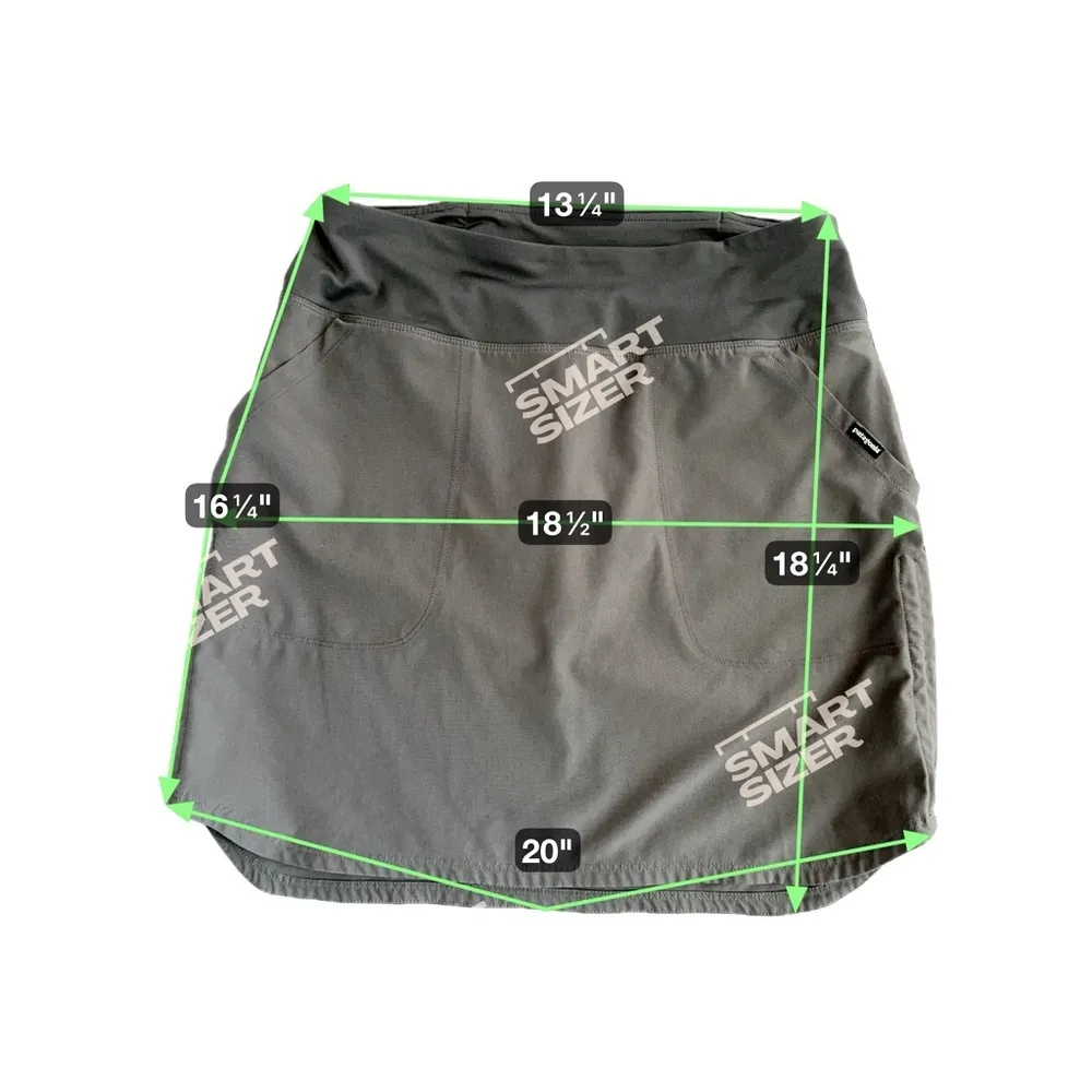 Patagonia Tech Skort XS Gray | Athletic Hiking Travel Skirt - Image 10