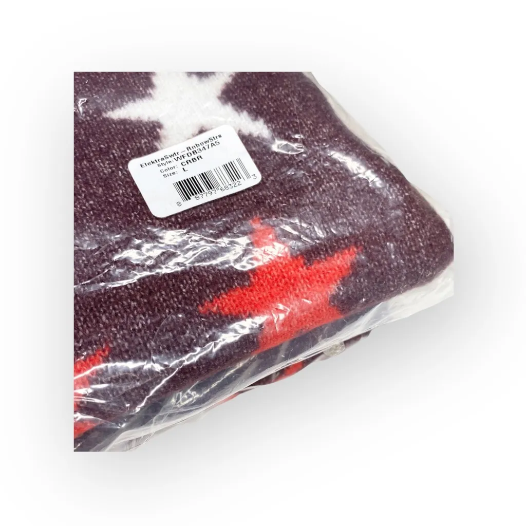 new Wildfox Couture ★ Rainbow Star Elektra Knit Sweater ★ Crushed Berry ★ Large - Image 9