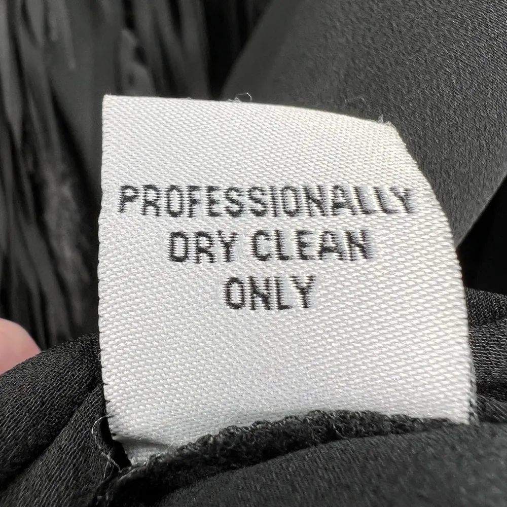 Yoana Baraschi Blouse Black Sheer Fringe Wrap Festival Statement Edgy Size S - Image 6