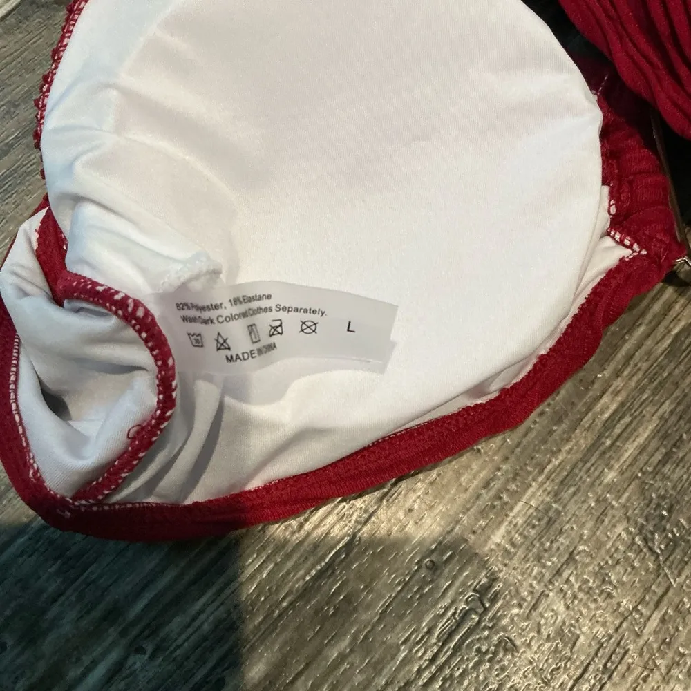 Red Bikini Set Size Large - Image 7