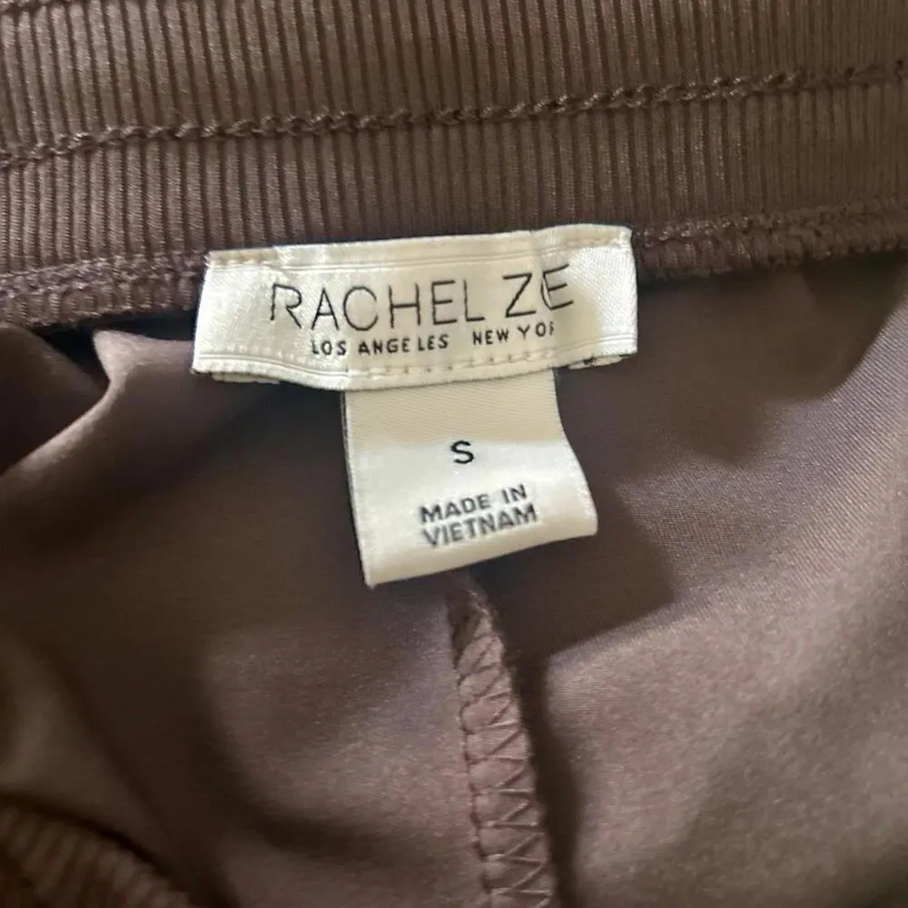 Rachel Zoe Relaxed Fit Mid-rise  Women's S Cargo Style Jogger Pant Brown - Image 3
