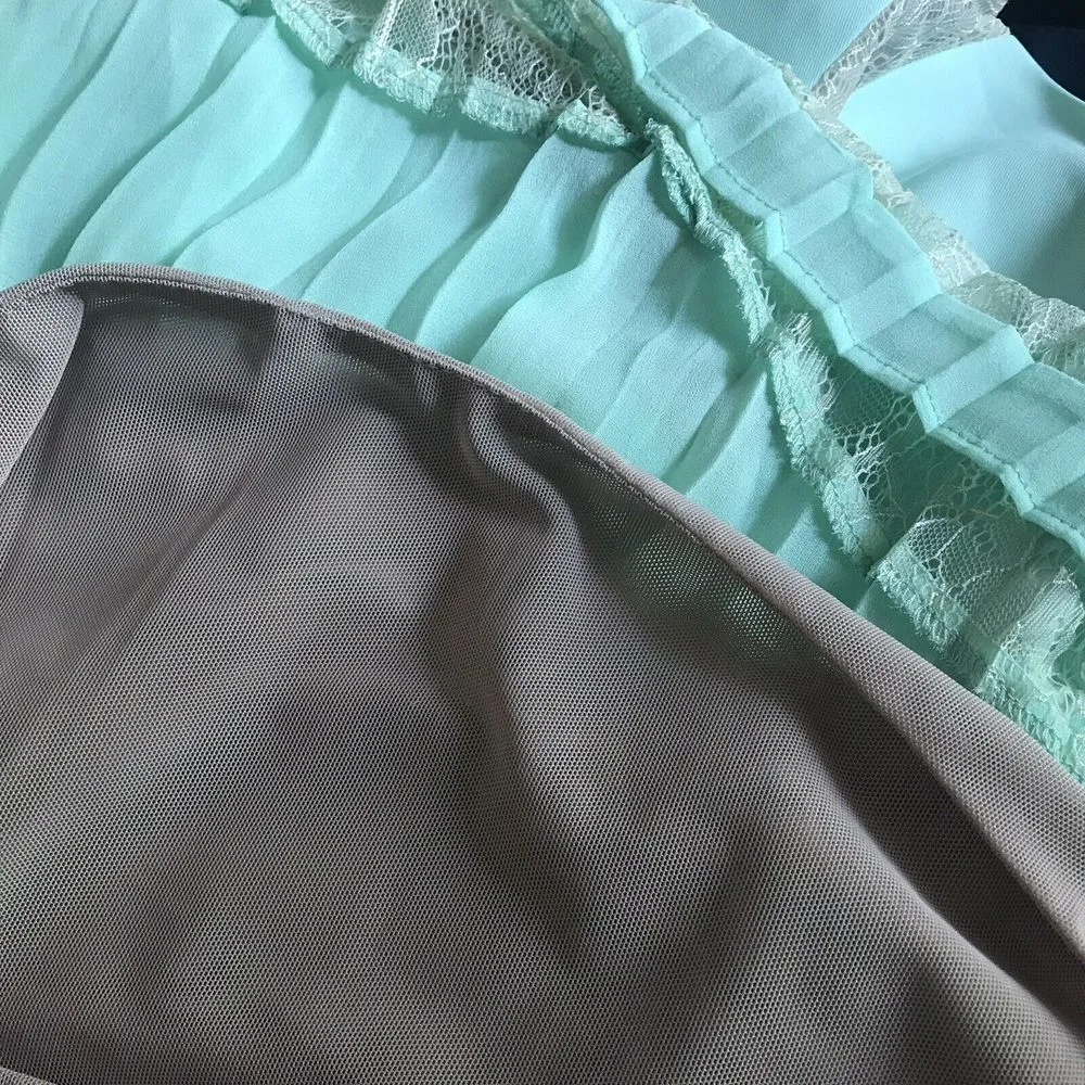 $350 Three Floor Mini Mint Dress Sleeveless Size 6 / S - Image 12