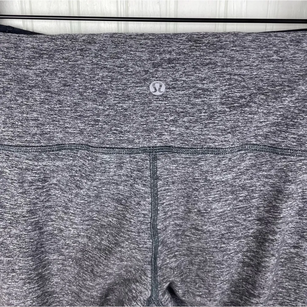 Lululemon Run Turn Around Tight Heathered Black Womens Size 8 Athleisure Running - Image 8