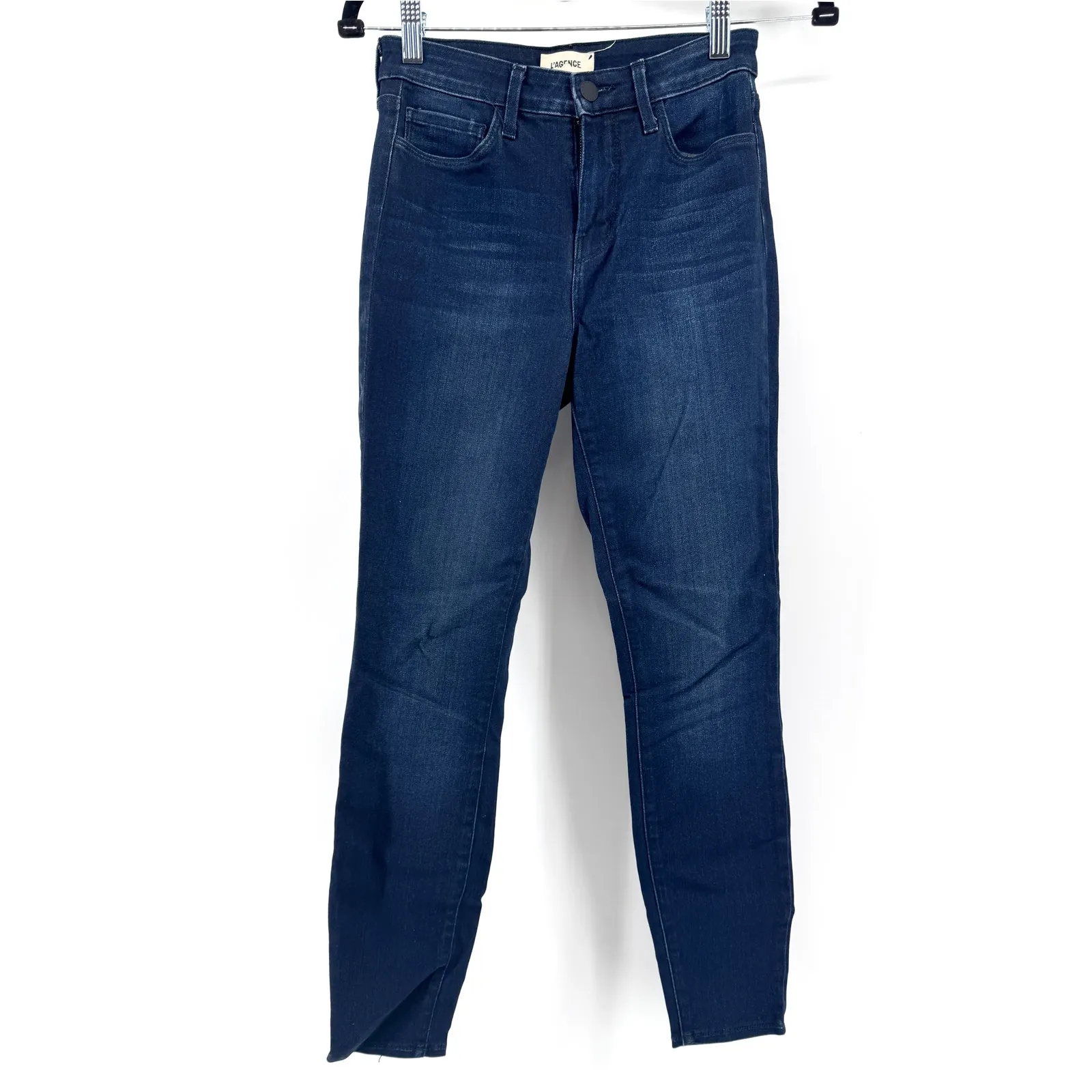 L'AGENCE Margot High Rise Skinny Jeans Womens Sz 25 NWOT Dark Wash Stretch Denim - Image 4