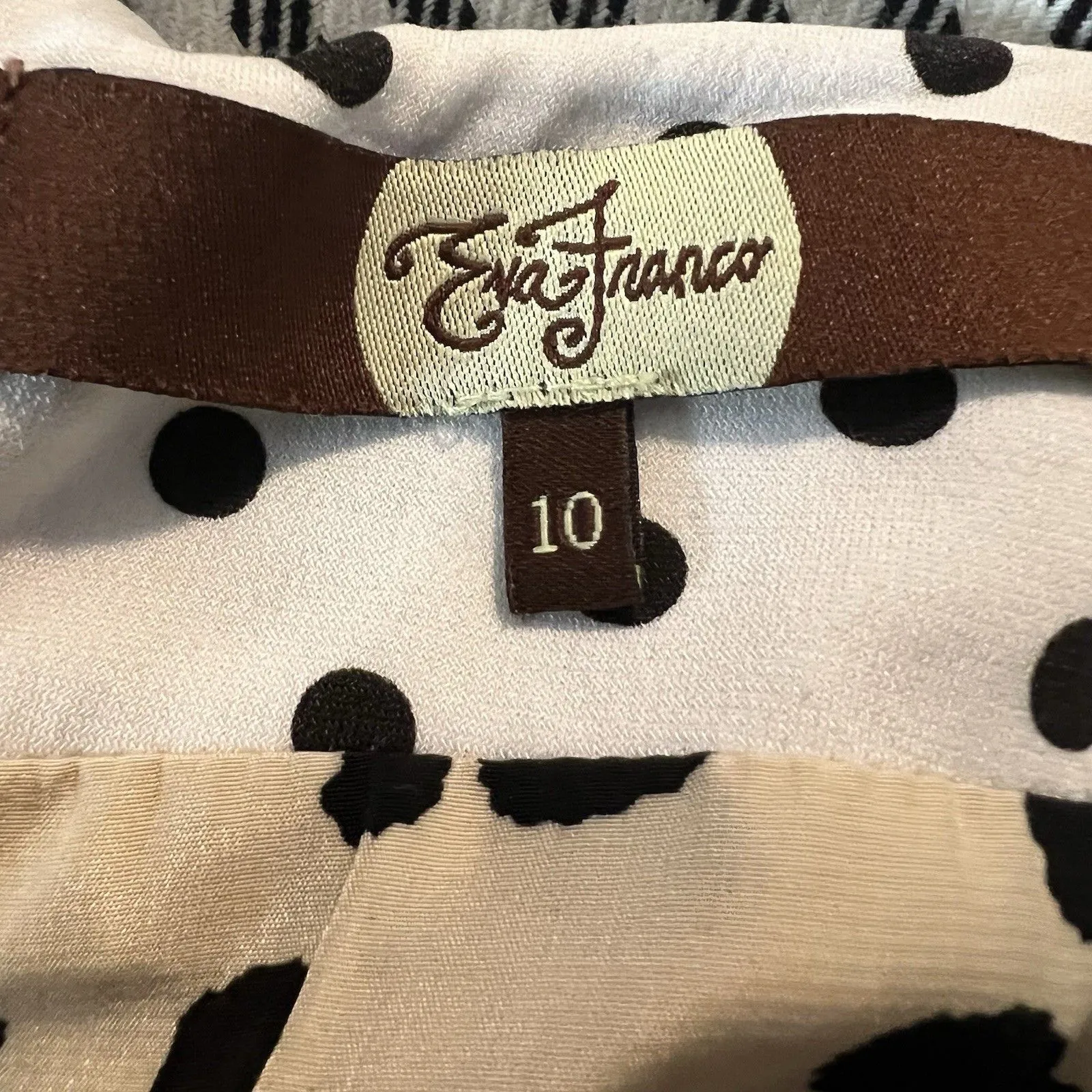 Eva Franco Mini Skirt Sz 10 Bubble Hem Bow - Image 4