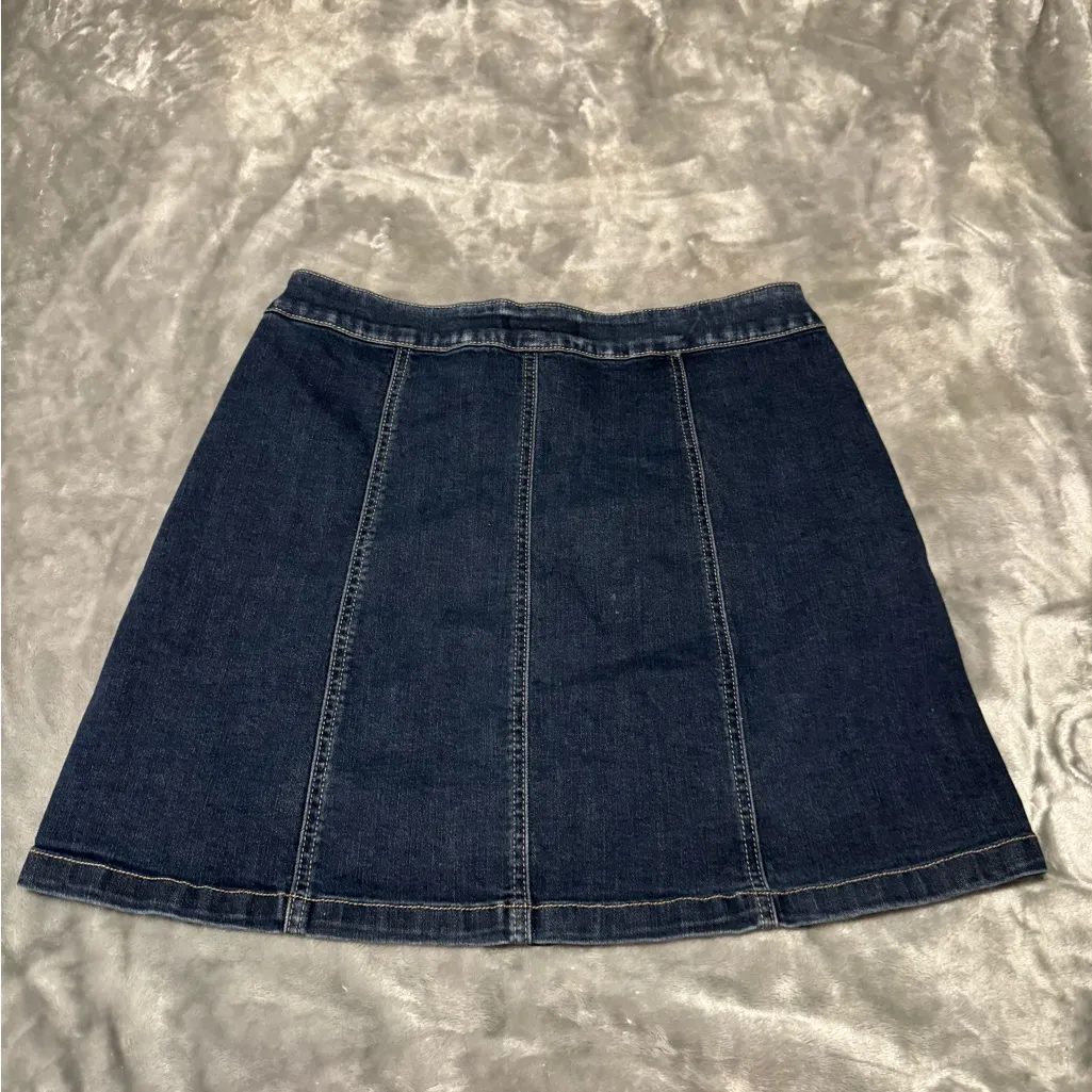 Mudd  Dark Blue Denim A-Line Skirt - Image 2
