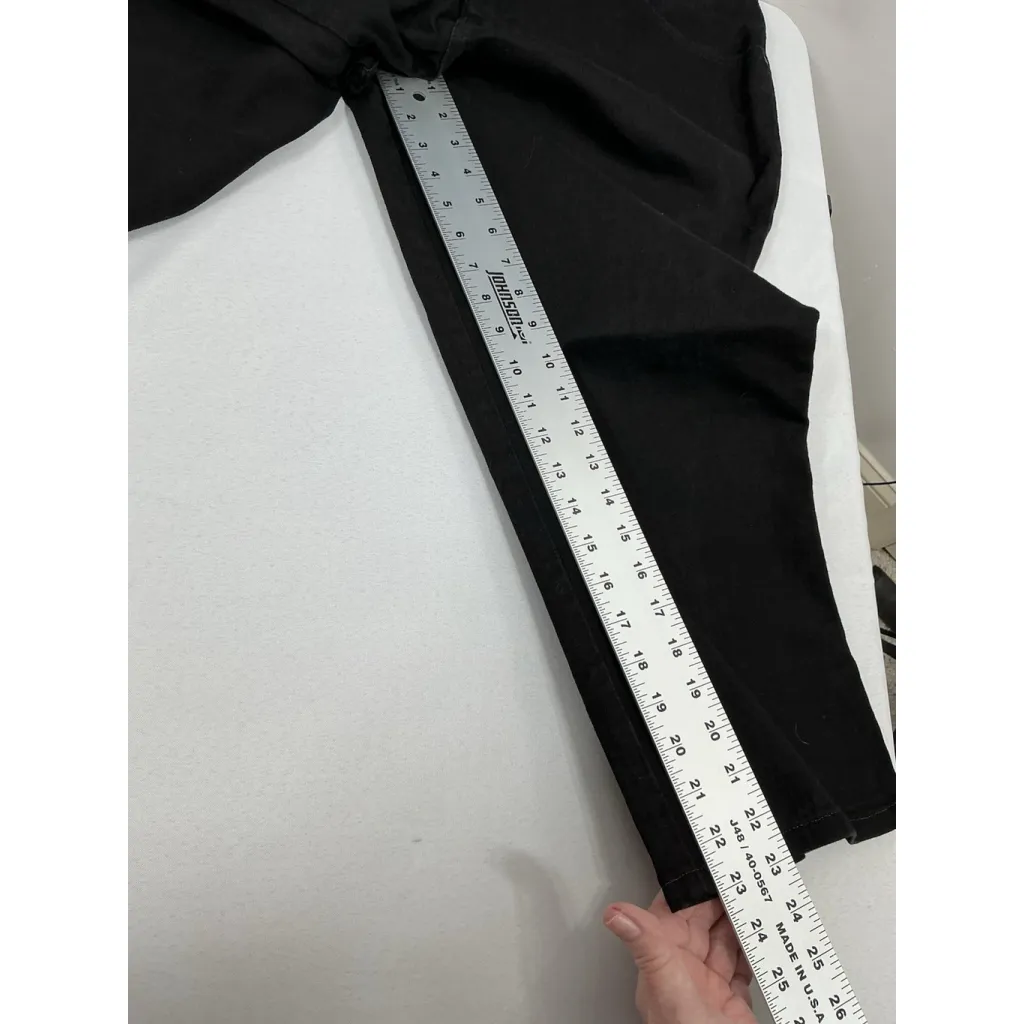 Womans Excellent Condition Lee Classic Fit Cropped Black Jeans 16 S 0089/Z-2 - Image 8