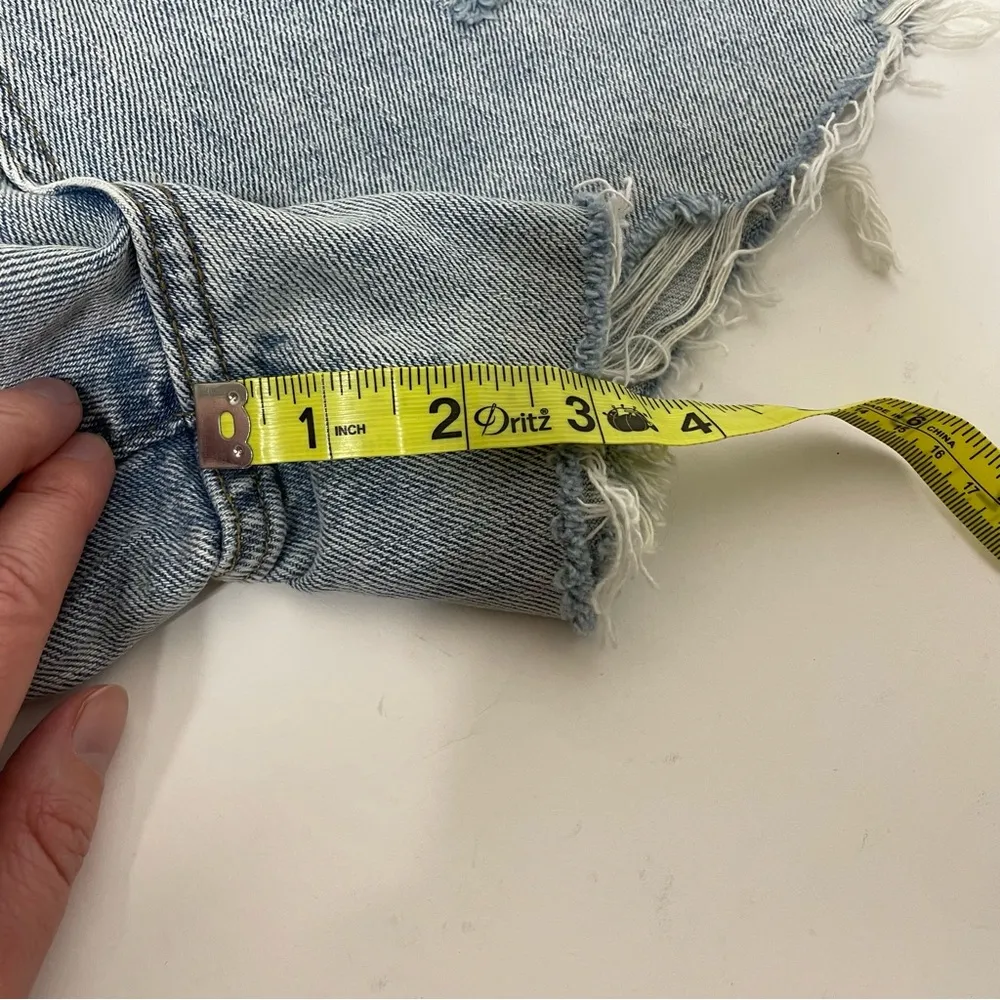 Barrow Vintage High Rise Cutoff Denim Jean Short After Shock Size 30 - Image 5