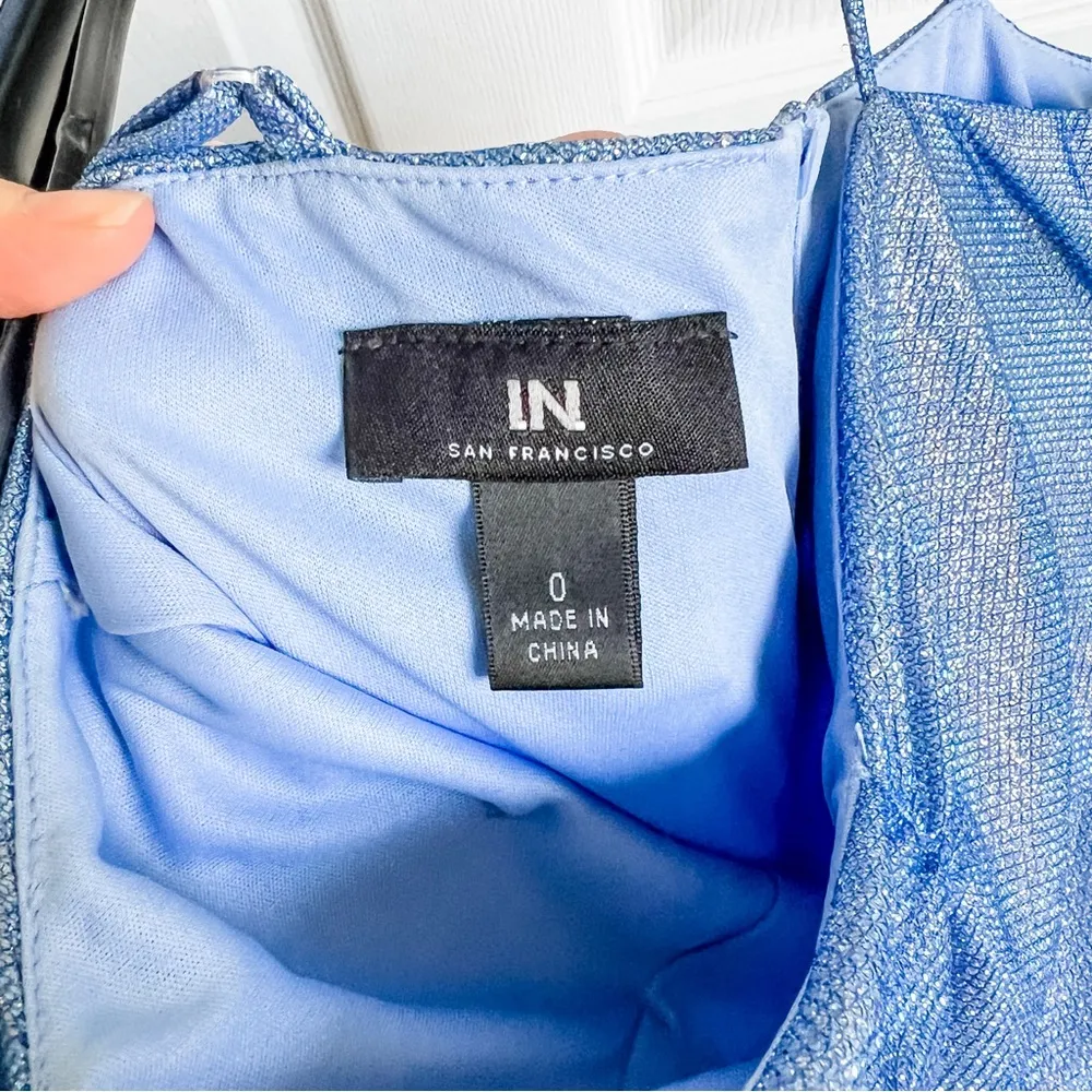 Blue Sparkly Bubble Dress Juniors 8th Grade Dance Homecoming HOCO - Image 5