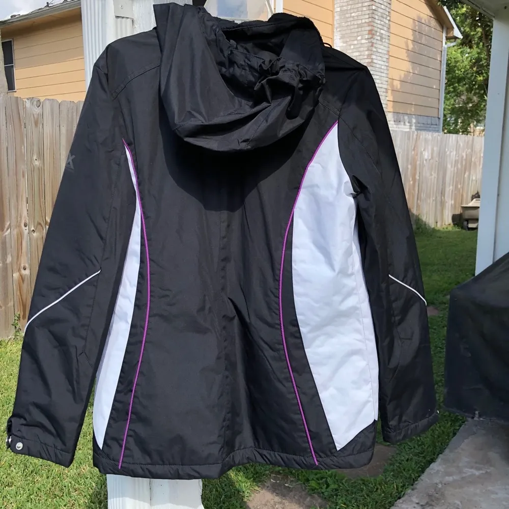 ZeroXposur Hooded Black & White Ski Jacket M - Image 6