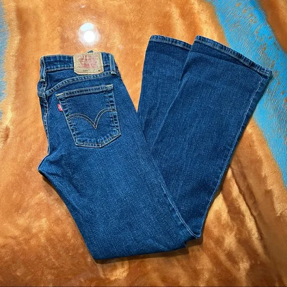 Vintage 2000s Y2K Levis SuperLow Stretch Boot Cut Jeans - Image 2