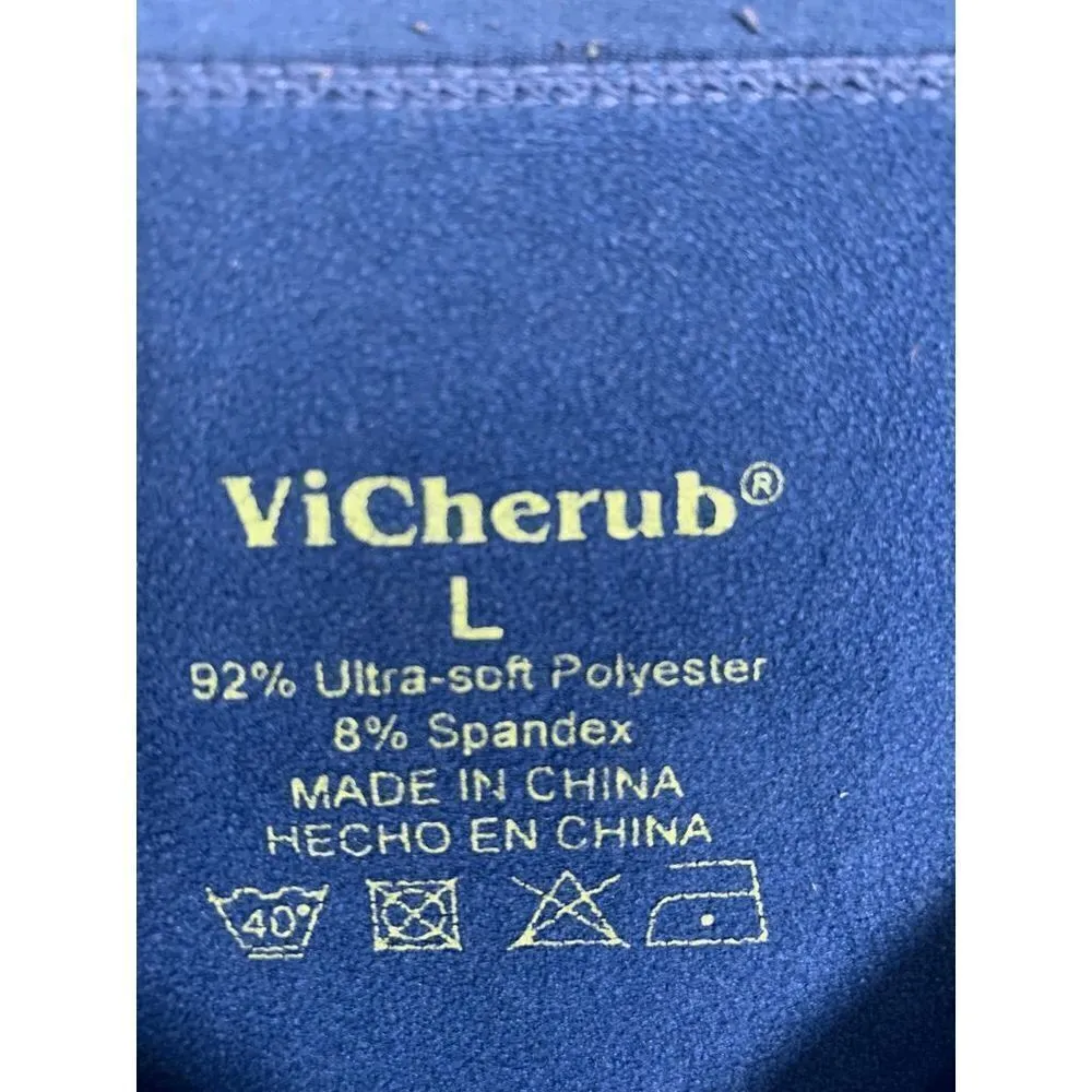ViCherub Long Sleeve Base Layer Teal Color Shirt Size L - Image 3