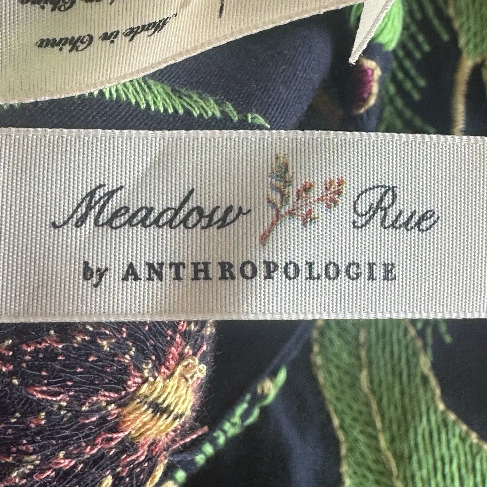 Anthropologie Meadow Rue Womens Blouse Sz XS Floral Embroidered Boho Bohemian - Image 10